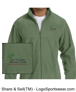 Men's Dill Fleece Jacket Design Zoom